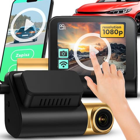 ⁨Wideorejestrator samochodowy z wyświetlaczem dash cam gps wifi⁩ w sklepie Wasserman.eu