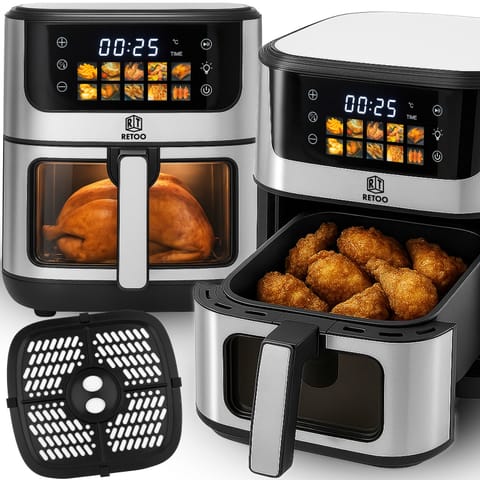 ⁨A-d frytkownica beztłuszczowa duża 5,5l piekarnik 1800 w air fryer 7 programów -or1102⁩ w sklepie Wasserman.eu