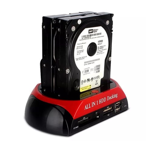 ⁨Stacja dokująca do dysków sata czytnik kart 2.5' 3.5' ide hdd ssd usb 3.0⁩ w sklepie Wasserman.eu