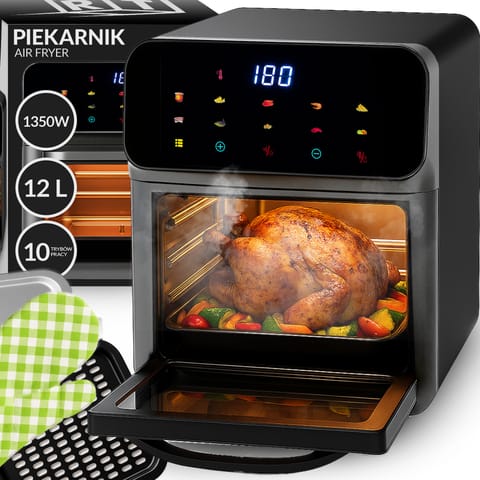 ⁨Frytkownica beztłuszczowa air fryer 8,5l piekarnik 1350w 12 trybów airfryer- er762⁩ w sklepie Wasserman.eu