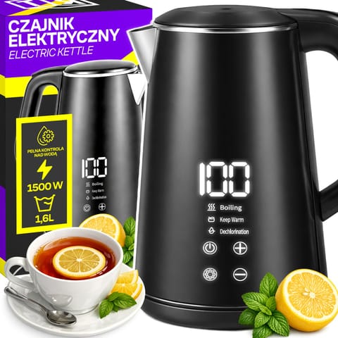 ⁨Czajnik elektryczny 1500w 1,6l bezprzewodowy regulacja temperatury dotykowy - or1298⁩ w sklepie Wasserman.eu