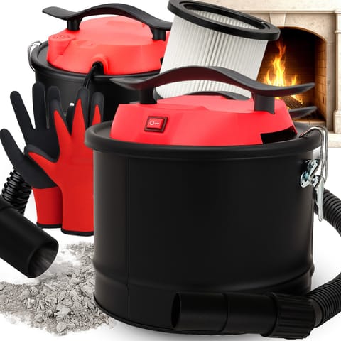 ⁨Odkurzacz do kominka popiołu przemysłowy gruzu separator pieca mocny 10l or1304⁩ w sklepie Wasserman.eu