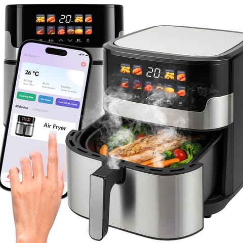 ⁨Air fryer frytkownica beztłuszczowa wifi 6.5l. z wyświetlaczem lcd 10 menu or1293⁩ w sklepie Wasserman.eu