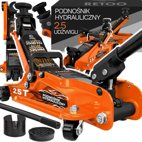 ⁨Podnośnik samochodowy hydrauliczny warsztatowy lewarek żaba 2,5t 380 mm -   mr181⁩ w sklepie Wasserman.eu