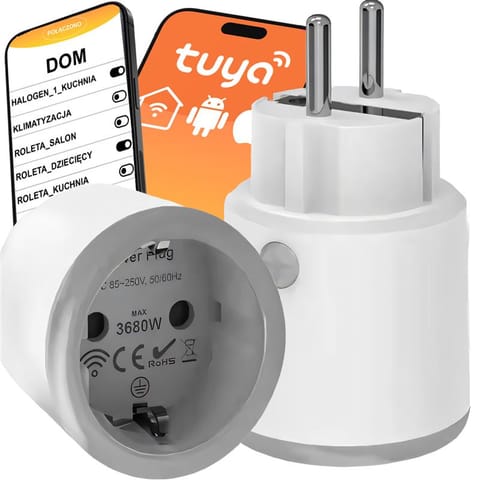 ⁨Inteligentne gniazdko sterowane watomierz programator aplikacja wifi smart  - er1171⁩ w sklepie Wasserman.eu