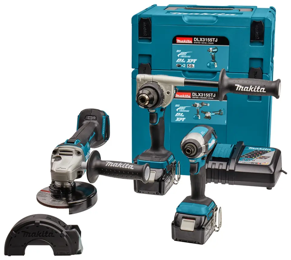 COMBO KIT 18V DDF486 + DTD153 + DGA504 2 * 5.0AH im Wasserman.eu