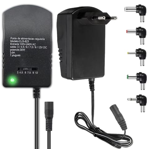 ⁨Zasilacz uniwersalny ładowarka do dc 12v - e258⁩ w sklepie Wasserman.eu