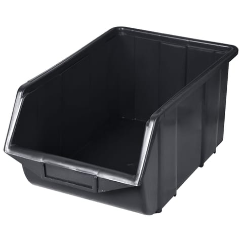 ⁨Pojemnik plastikowy szufladka 220*355*167 czarn<economical box duży>⁩ w sklepie Wasserman.eu