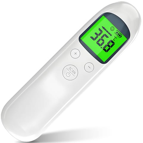 ⁨Termometr bezdotykowy lcd na podczerwień elektroniczny dokładny 3 kolory⁩ w sklepie Wasserman.eu