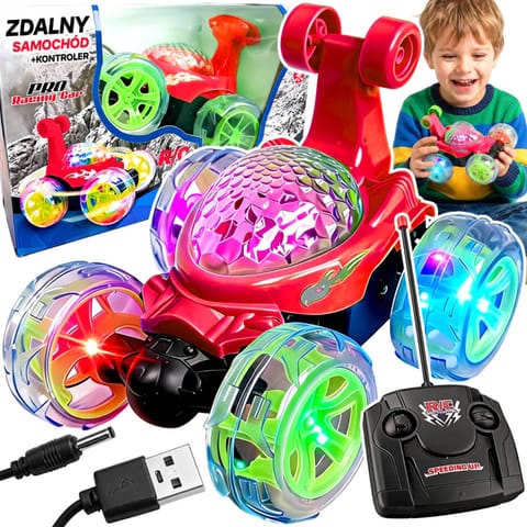 ⁨Auto twister samochód sterowany akrobata kaskader pilot -d031-1⁩ w sklepie Wasserman.eu