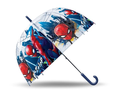 ⁨Parasolka przezroczysta manualna spiderman⁩ w sklepie Wasserman.eu