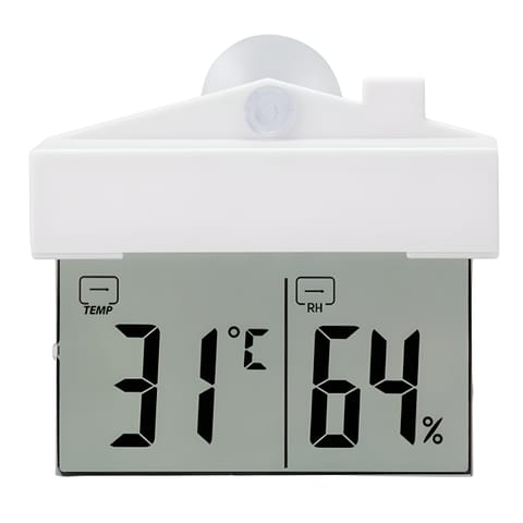 ⁨Termometr zewnętrzny wewnętrzny okienny na okno higrometr cyfrowy °c/°f⁩ w sklepie Wasserman.eu