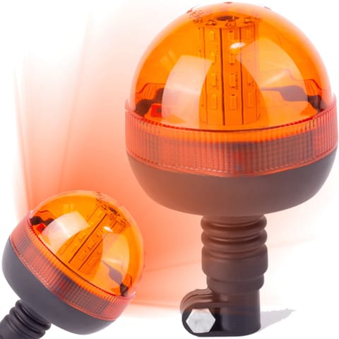 ⁨Lampa ostrzegawcza kogut led 12v 24v błyskowa duża⁩ w sklepie Wasserman.eu