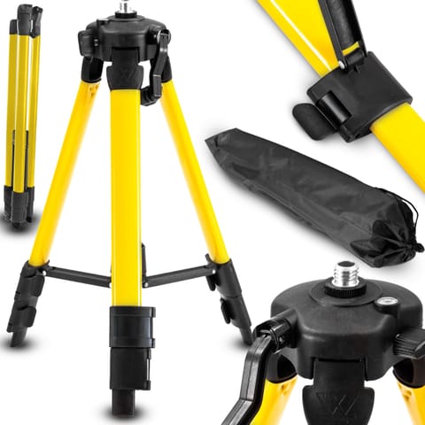 ⁨Statyw do lasera poziomicy laserowej gwint 5/8 cala 360 trójnóg + pokrowiec- or1190⁩ w sklepie Wasserman.eu