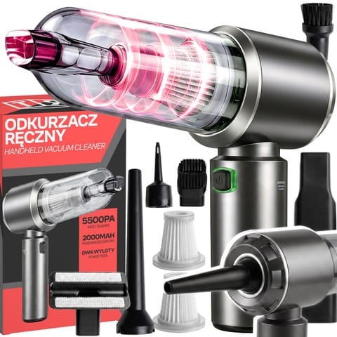 ⁨Odkurzacz ręczny 120w akumulator 5500 pa silnik bezszczotkowy 3-biegowy⁩ w sklepie Wasserman.eu