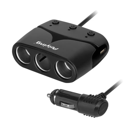 ⁨Rozdzielacz gniazda zapalniczki x3 z gniazdem master i USB 3100 mA⁩ w sklepie Wasserman.eu