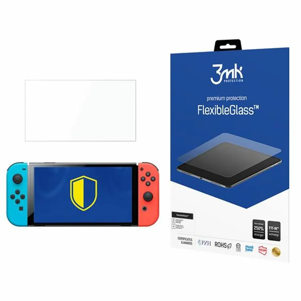 ⁨3MK FlexibleGlass Nintendo Switch Oled Hybrid Glass⁩ at Wasserman.eu