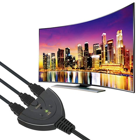 ⁨Switch przełącznik hdmi 3w1 full hd 4k rozdzielacz -e385⁩ w sklepie Wasserman.eu