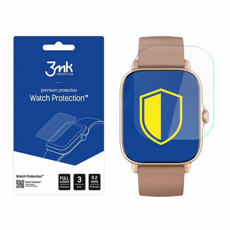 ⁨3MK Folia ARC Xiaomi Amazfit GTS 3 Watch Fullscreen Folia⁩ w sklepie Wasserman.eu