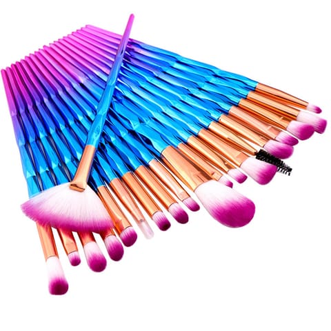⁨Zestaw profesjonalnych pędzli do makijażu oczu make-up komplet 20 sztuk⁩ w sklepie Wasserman.eu