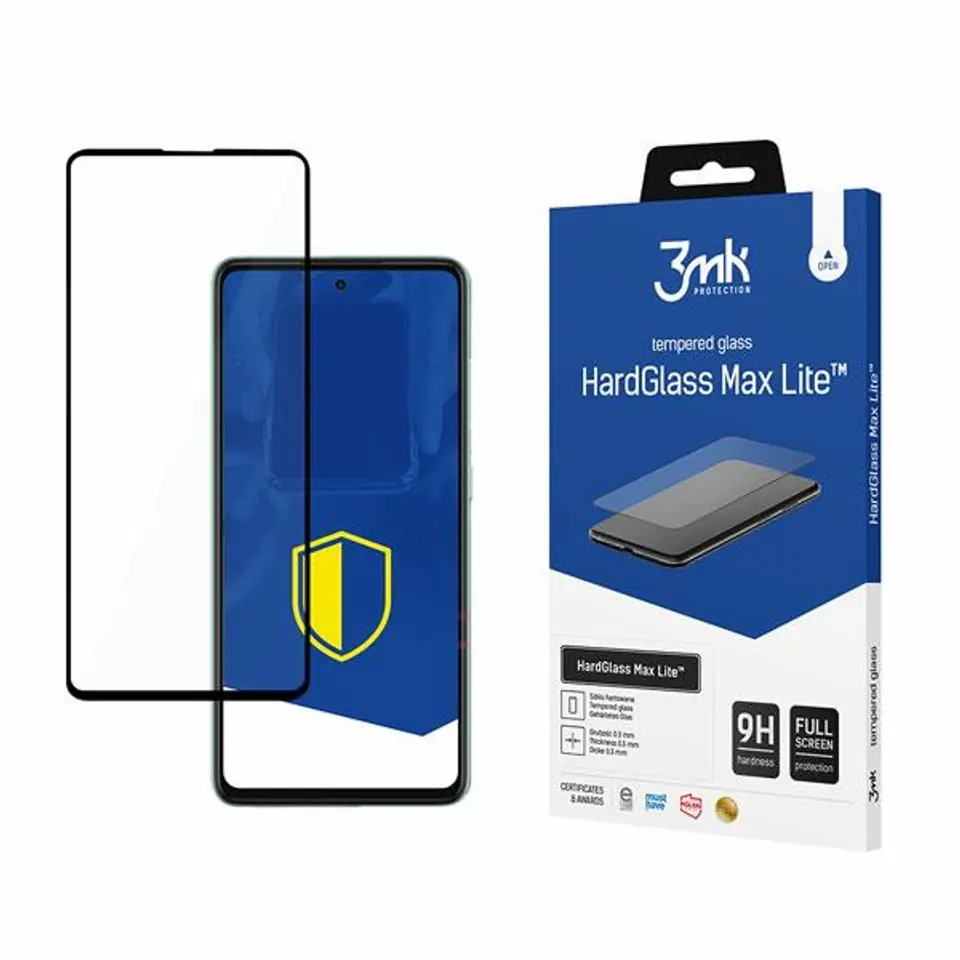 ⁨3MK HG Max Lite Samsung A526 A52 5G /4G/A52s black/black⁩ at Wasserman.eu