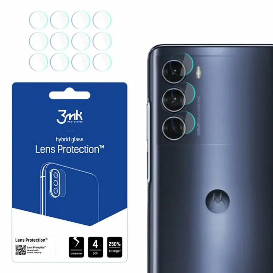 ⁨3MK Lens Protect Motorola Moto G200 5G Ochrona na obiektyw aparatu 4szt⁩ w sklepie Wasserman.eu
