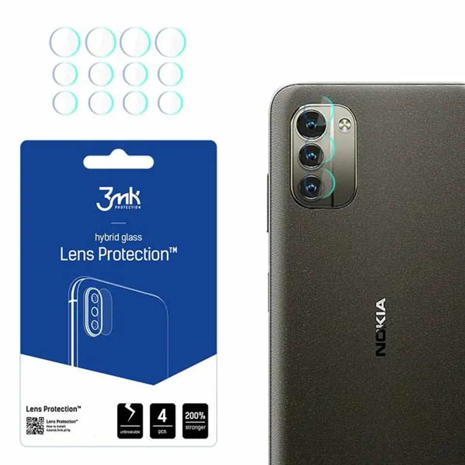 ⁨3MK Lens Protect Nokia G11 Ochrona na obiektyw aparatu 4szt⁩ w sklepie Wasserman.eu