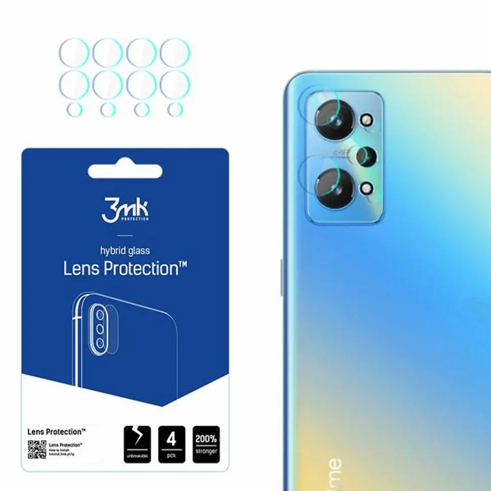 ⁨3MK Lens Protect Realme GT Neo 2 5G Camera Lens Protection 4pcs⁩ at Wasserman.eu