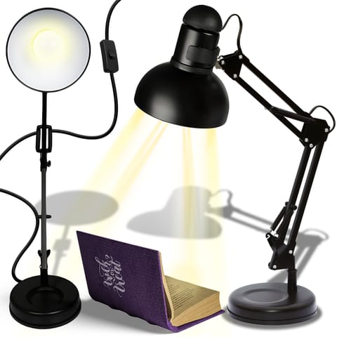 ⁨Lampka na biurko biurkowa lampa nocna kreślarska regulowana uchwyt e27 led⁩ w sklepie Wasserman.eu