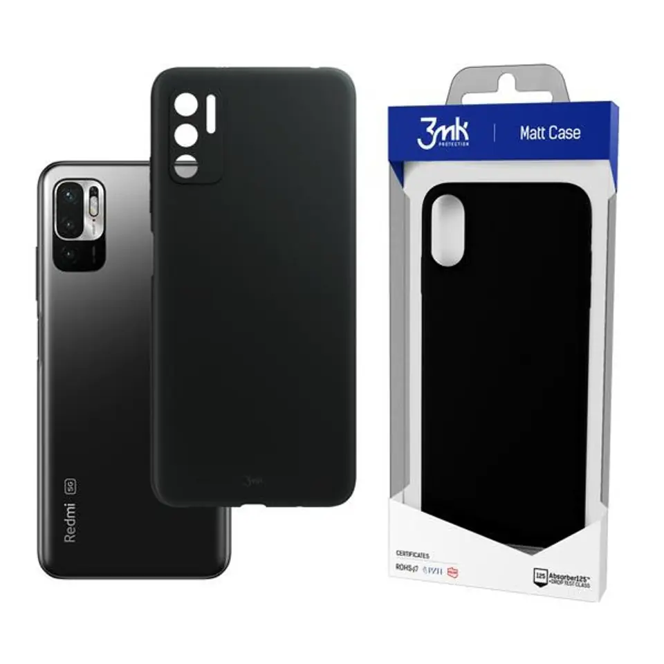 ⁨3MK Matt Case Xiaomi Redmi Note 10 5G czarny/black⁩ w sklepie Wasserman.eu