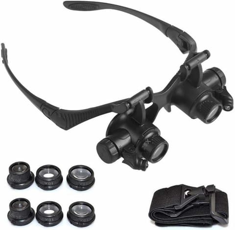 ⁨AG480B Okulary powiększające led 25x⁩ w sklepie Wasserman.eu