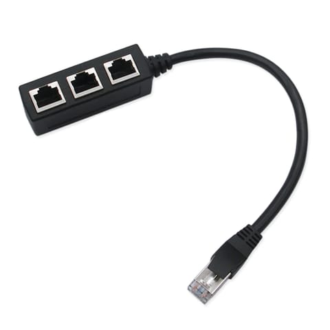 ⁨Adapter rozgłałęźnik 100 mb/s lan rj45 3xrj45 ftp -e397⁩ w sklepie Wasserman.eu