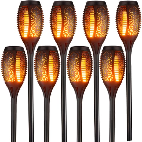 ⁨8x lampa solarna ogrodowa pochodnia led efekt płomieni ogień wbijana ozdoba⁩ w sklepie Wasserman.eu