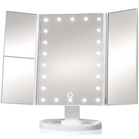 ⁨Podświetlane lusterko do makijażu led kosmetyczne -u086⁩ w sklepie Wasserman.eu