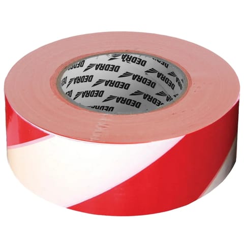 ⁨Taśma ostrzegawcza 50mmx33m, z klejem⁩ w sklepie Wasserman.eu