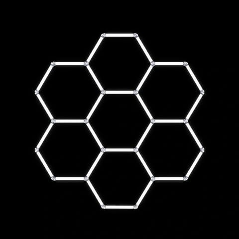 ⁨ZD211C Lampa led 7 hexagonów 234x244cm⁩ w sklepie Wasserman.eu