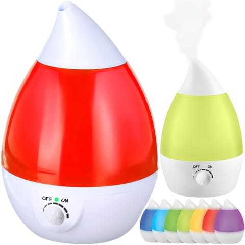 ⁨-nawilżacz powietrza dyfuzor cichy lampka led 7 kolorów 25w jonizator 2.6l -e683⁩ w sklepie Wasserman.eu