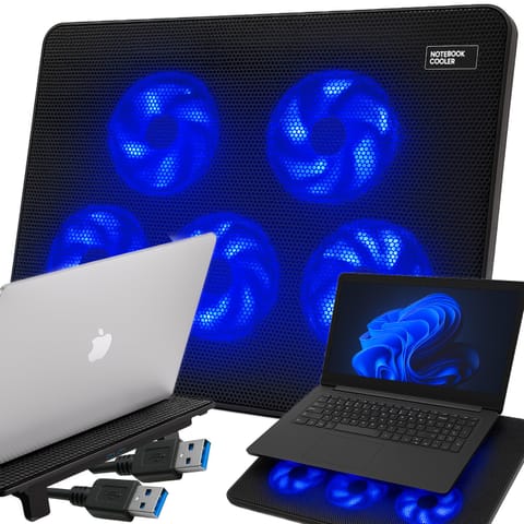 ⁨Podstawka podkładka chłodząca pod laptopa 12-17'' -e576⁩ w sklepie Wasserman.eu