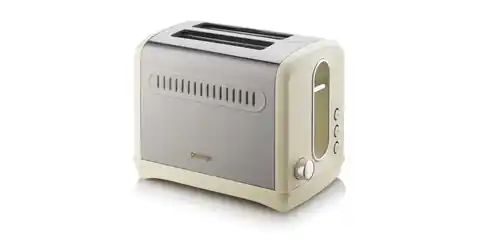 ⁨Gorenje Toaster T1100CLI Beige/ stainless steel, Plastic, metal, 1100 W, Number of slots 2, Number of power levels 6,⁩ at Wasserman.eu