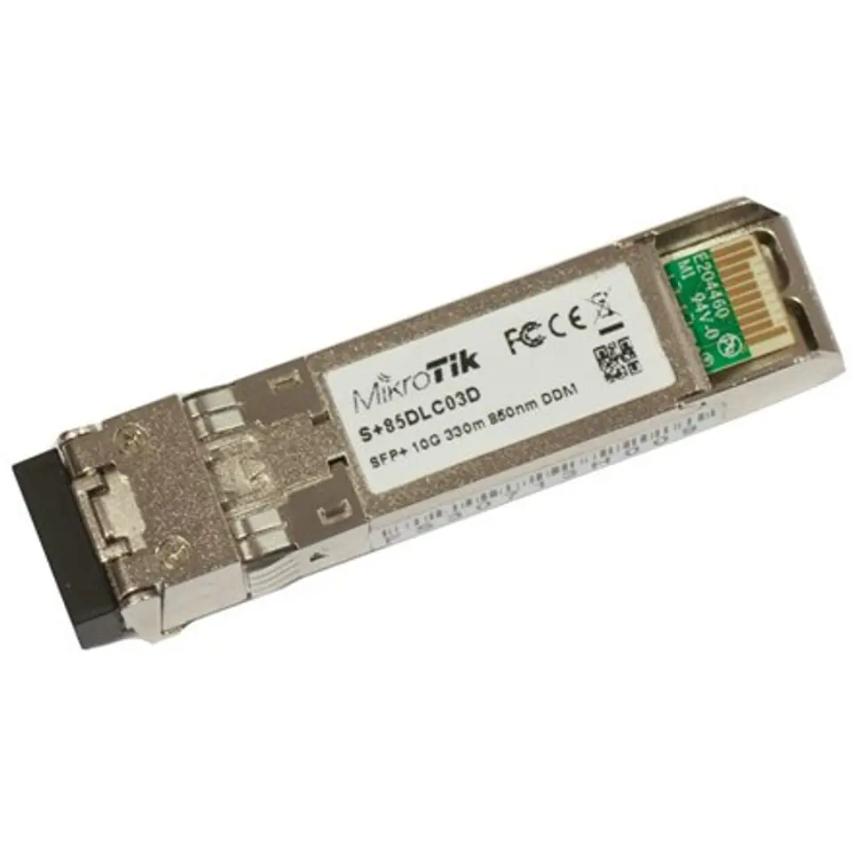 ⁨MikroTik S+85DLC03D SFP+, Multi-Mode Fiber, Dual LC, 10/100/1000/10000 Mbit/s, Wavelength 850 nm, Maximum transfer distance 300⁩ at Wasserman.eu