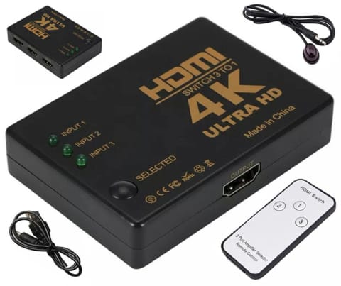⁨HD28D Switch hdmi  full hd z pilotem⁩ w sklepie Wasserman.eu