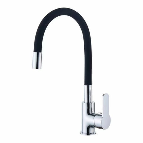 ⁨DA543 Bateria kuchenna czarna elastyczna wylewka⁩ w sklepie Wasserman.eu