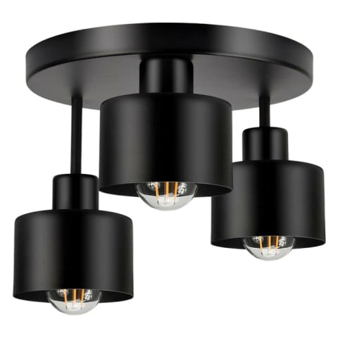 ⁨ZD177 Wisząca lampa sufitowa 3xe27 czarna⁩ w sklepie Wasserman.eu