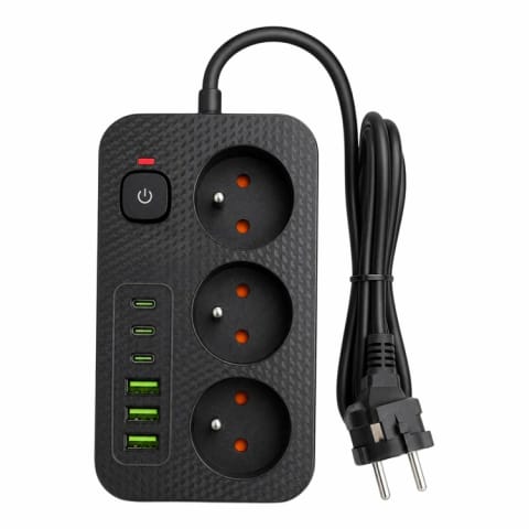 ⁨DA714B Przedłużacz zasilający 3m 6xusb⁩ w sklepie Wasserman.eu