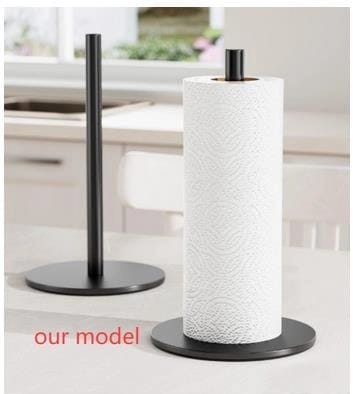 ⁨DA761 Stojak na ręcznik papierowy metalowy czarny⁩ w sklepie Wasserman.eu