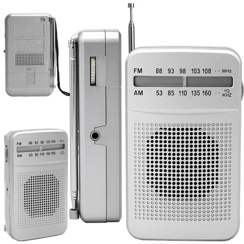 ⁨Mini radio fm turystyczne przenośne podręczne mocne kieszonkowe na baterie er1072⁩ w sklepie Wasserman.eu