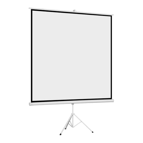 ⁨Ekran projekcyjny stojący Cabletech 200x200cm 100"⁩ w sklepie Wasserman.eu