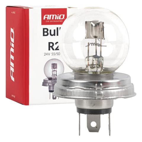 ⁨Żarówka halogenowa r2 24v 55/50w p45t amio-04942⁩ w sklepie Wasserman.eu