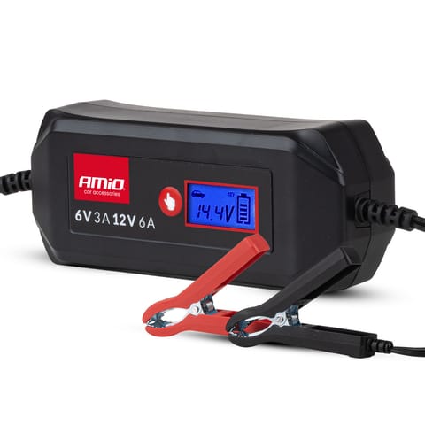 ⁨Prostownik cyfrowy std gel agm wet max 6a 6v 12v amio-04524⁩ w sklepie Wasserman.eu