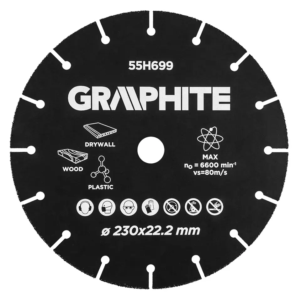 ⁨Tarcza tnąca HM do drewna i tworzyw sztucznych 230 x 22.2 mm⁩ w sklepie Wasserman.eu